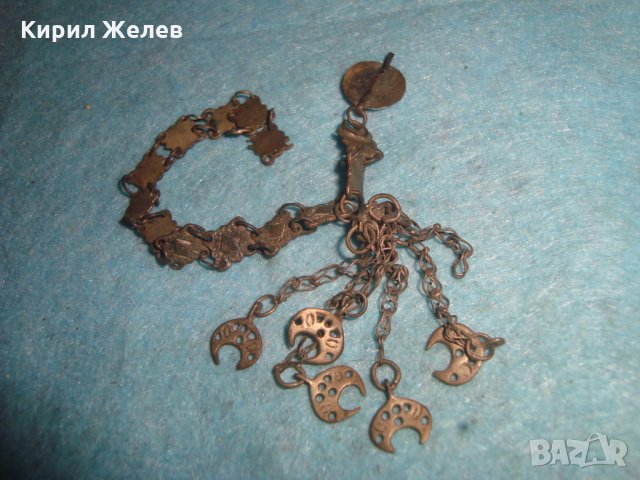 19 ВЕК ВЪЗРОЖДЕНСКИ НАКИТ СРЕБРО САЧАН ОРНАМЕНТИКА РЪЧНА ИЗРАБОТКА КУЧКА ОСМАНСКА ЗАБОДКА БИЖУ 26448, снимка 3 - Антикварни и старинни предмети - 34884075