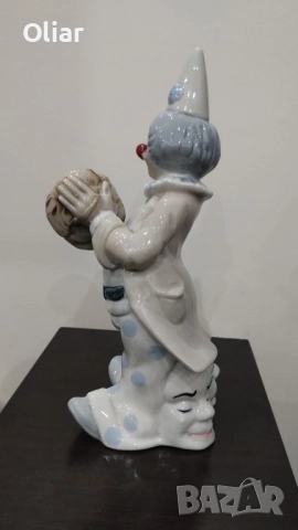 Порцеланова статуетка на клоун, винтидж, колекционерска., снимка 3 - Статуетки - 52014121