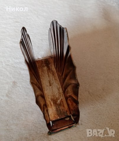 Посребрен салфетник , снимка 3 - Други ценни предмети - 39926854