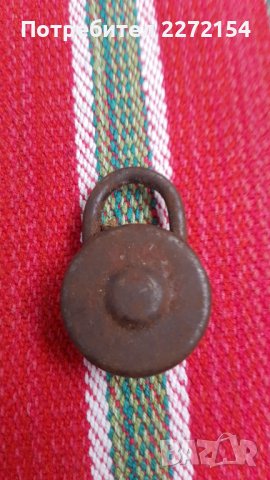 Стар катинар с ключ 01, снимка 2 - Антикварни и старинни предмети - 43340212