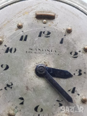 Стар джобен часовник за слепи хора Saxoniа  1910-1919 година, снимка 2 - Антикварни и старинни предмети - 38682511