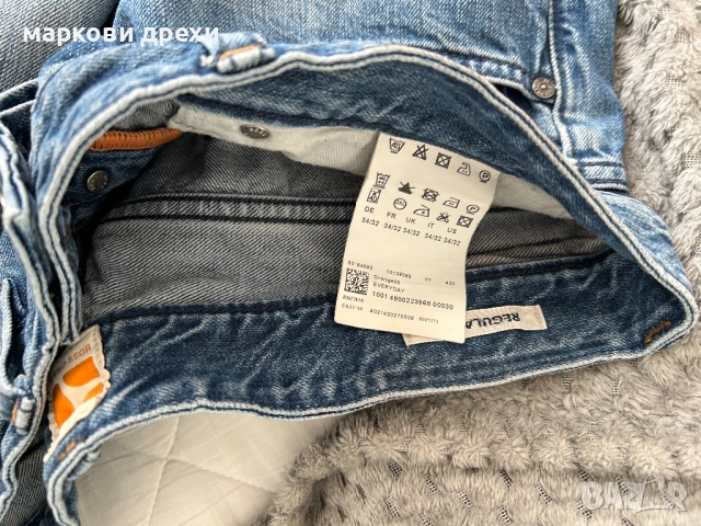 HUGO BOSS ORANGE REGULAR FIT 34  JEANS, снимка 8 - Дънки - 52737236