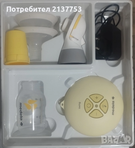MEDELA Единична двуфазна електрическа помпа за кърма Swing Flex , снимка 4 - Помпи за кърма - 51695161