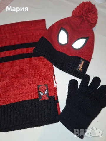 Шапка, ръкавици и шал Spiderman- 17 лв, снимка 7 - Шапки, шалове и ръкавици - 48692546