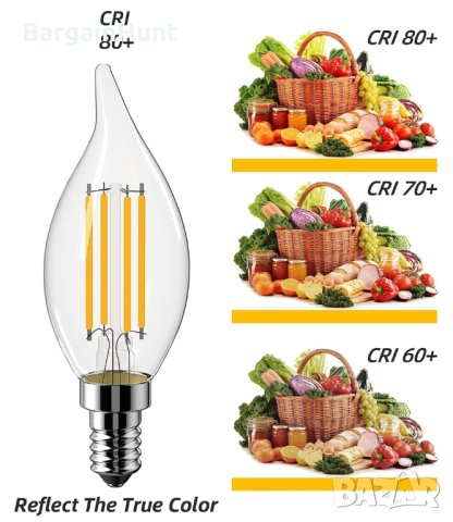 Винтидж LED Крушки 4W (40W), 400 Lumen 5бр, снимка 5 - Крушки - 40488646