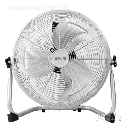 Вентилатор подов Muhler, 60W, индустриален, метален, снимка 9 - Вентилатори - 50879141