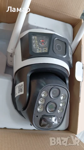 Двойна соларна безжична въртяща камера 4G 6MP 10zoom работи с СИМ SIM карта мобилни данни от тел. оп, снимка 7 - Други - 51219045