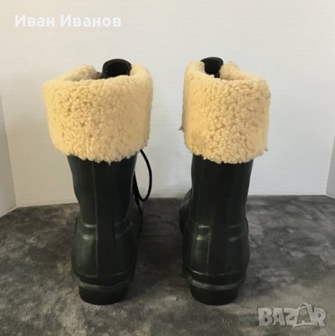 HUNTER Гумени зимни ботуши с подплата  номер 37, снимка 4 - Дамски ботуши - 43856135