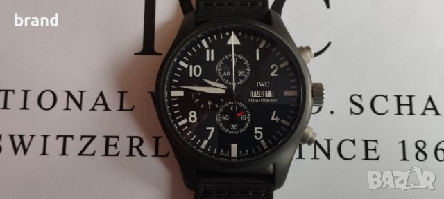 IWC Pilot's Top Gun CERATANIUM® Chronograph батерия 41мм, снимка 3 - Мъжки - 38319796