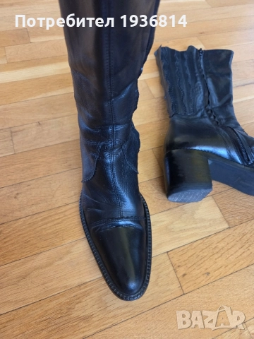 Италиански ботуши естествена кожа 35 номер , снимка 10 - Дамски ботуши - 51872987