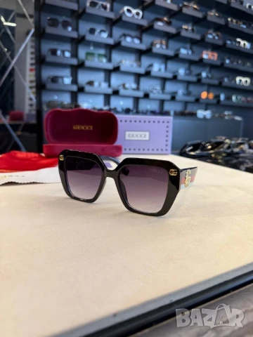 очила с черен обикновен калъф и ув защита gucci , снимка 5 - Слънчеви и диоптрични очила - 50843714