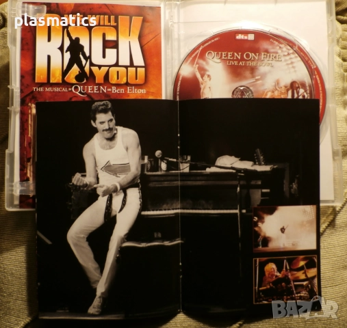 2DVDs - QUEEN - Live / Queen on Fire – Live , снимка 12 - CD дискове - 24152644