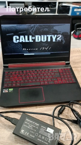 геймърски лаптоп Acer /cpu Ryzen 5 3550H/RAM 16GB/ VGA Nvidia GTX 1650TI 4GB 