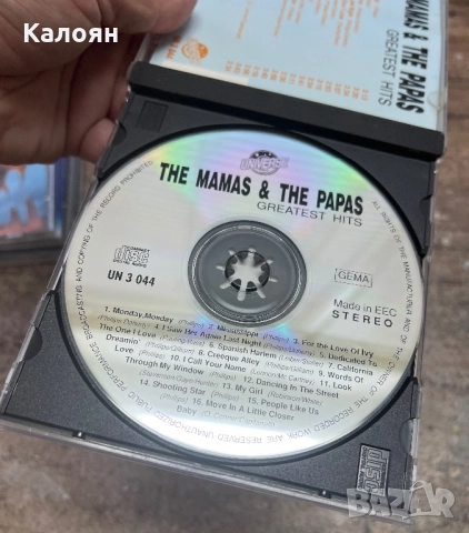 Компакт диск CD - The Mamas & The Papas - Monday, Monday Mississippi California Dreaming, снимка 4 - CD дискове - 51638711