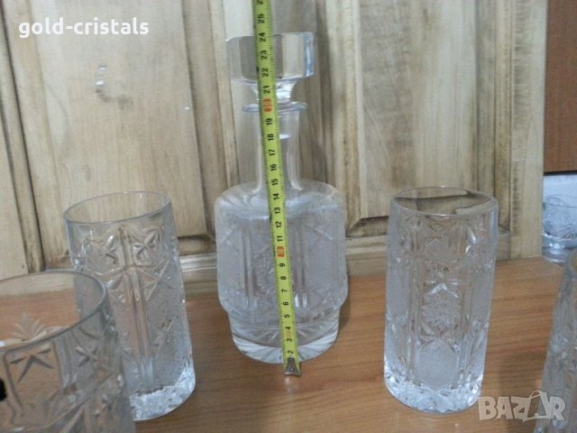 Кристална гарафа, снимка 6 - Антикварни и старинни предмети - 34719062