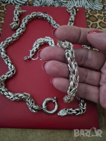 масивен сребърен комплект, снимка 3 - Бижутерийни комплекти - 53060169