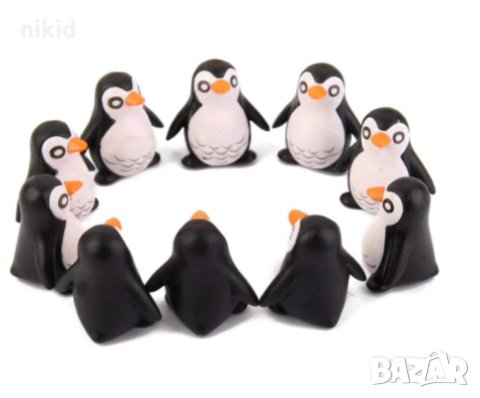 5 бр Пингвини Пингвин пластмасови PVC фигурки за игра и декорация торта топери фигурка, снимка 3 - Фигурки - 31473605