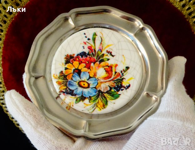 Немска подложна чиния с купичка, снимка 2 - Чинии - 38493548