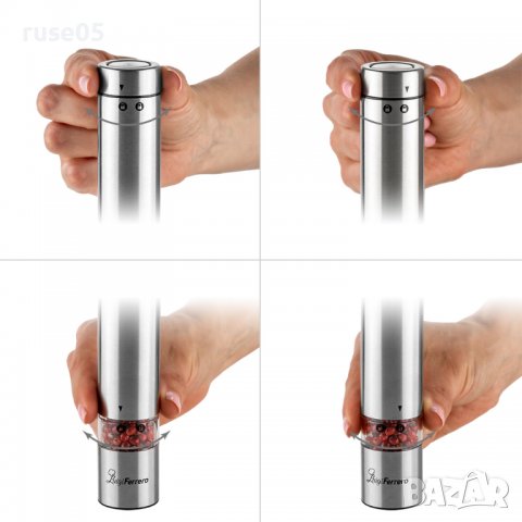 Мелничка "Luiggi Ferrero - FR-306" електрическа, инокс, нова, снимка 7 - Други - 39447470