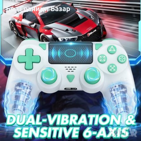 Нов Безжичен Контролер PS-4, PRO, SLIM 15ч Батерия Bluetooth, снимка 6 - Аксесоари - 43512658