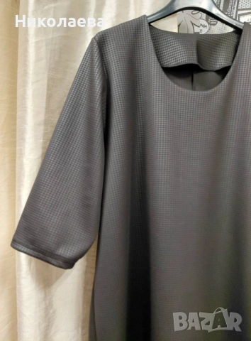 Кокетна Макси Рокля в черно с размери :58,60,62!, снимка 4 - Рокли - 53381343