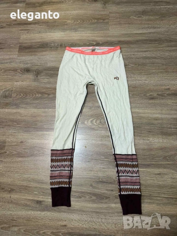 Дамско ! Kari Traa Lokke  100% MERINO WOOL Base Layer Thermal Pant's , L размер, снимка 2 - Клинове - 53029391