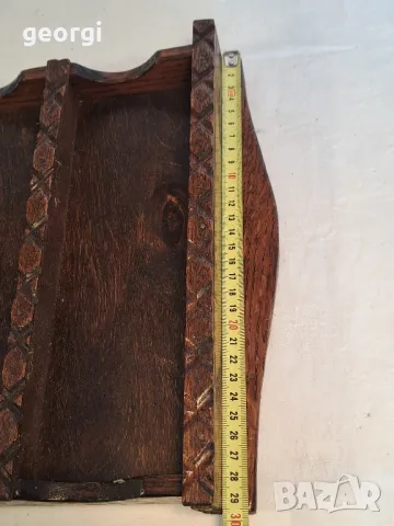 дървена мини етажерка за стена масив  22/3, снимка 7 - Етажерки - 49195370