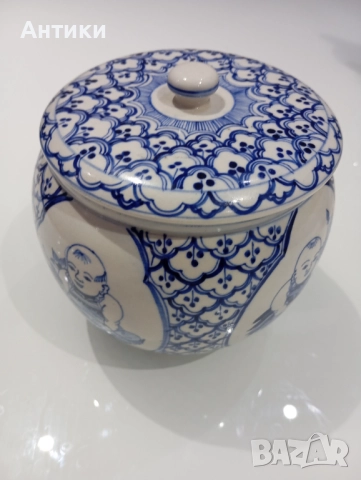 Китайски порцеланов стар буркан , снимка 14 - Други ценни предмети - 52527452