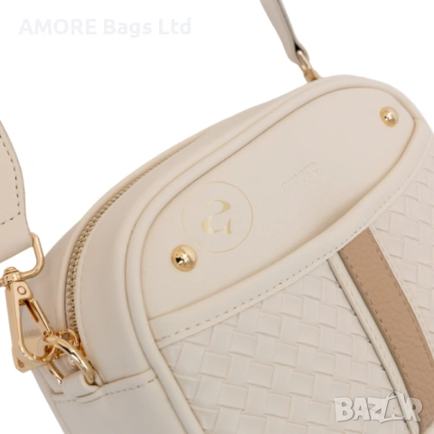 Ежедневна дамска чанта AMORE Elisa - Cream, снимка 5 - Чанти - 53584827