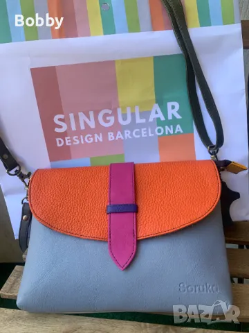 Дизайнерска кожена чанта SORUKA, BARCELONA, снимка 3 - Чанти - 50336870