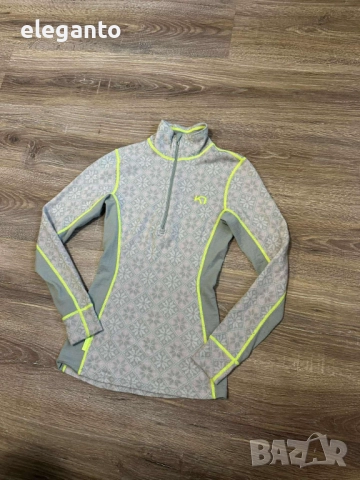 Нова Kari Traa Rose Half Zip Base Layer Top - 100% Merino Wool , XS размер, снимка 4 - Блузи с дълъг ръкав и пуловери - 52679871