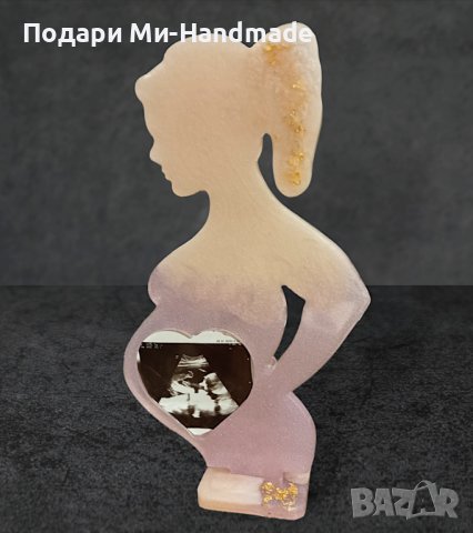 Рамка "Бременност" от епоксидна смола , снимка 1