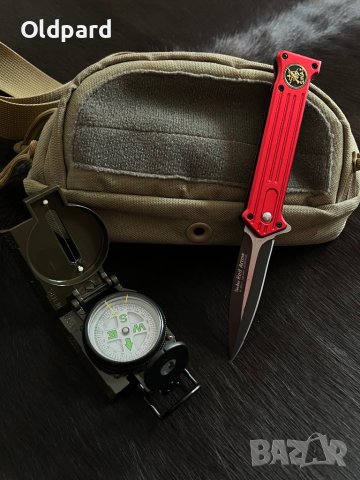 Сгъваем нож (flipper) във военен стил Linder Red Arrow. (337111), снимка 6 - Ножове - 42988969