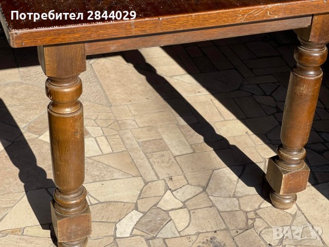 продавам стара масивна маса 180х90х75, снимка 5 - Антикварни и старинни предмети - 37289400