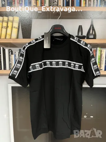 Мъжка тениска Dolce & Gabbana Black DG !!!