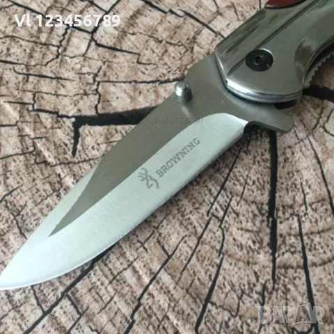 Browning ТВ 1474- Сгъваем автоматичен нож 102х228 мм, снимка 3 - Ножове - 50215345