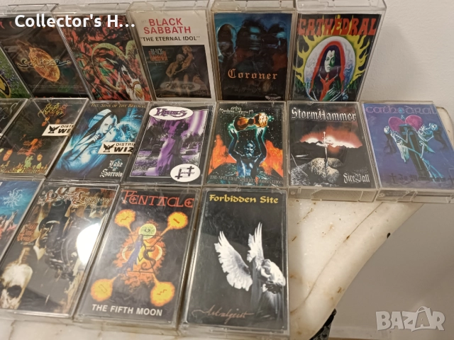 25 аудио касети-19 Wizard, 6 пиратки.Обща цена 130 лв. Immortal Coroner Flotsam and Jetsam Cathedral, снимка 4 - Аудио касети - 52893619