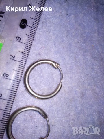 СТАРИ КЛАСИЧЕСКИ РЕТРО АРТ СТИЛ СРЕБЪРНИ ОБЕЦИ СРЕБРО 925 МАЙСТОРСКА РЪЧНА ИЗРАБОТКА Тип ХАЛКА 36408, снимка 5 - Антикварни и старинни предмети - 39638091