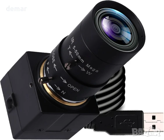 Svpro 4K USB уеб камера с ръчен обектив Zoom 5-50 мм, 10X оптично увеличение, IMX415 сензор, снимка 1