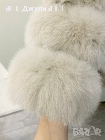 Палто с естествен косъм от полярна лисица 2в1, снимка 8 - Палта, манта - 42565077