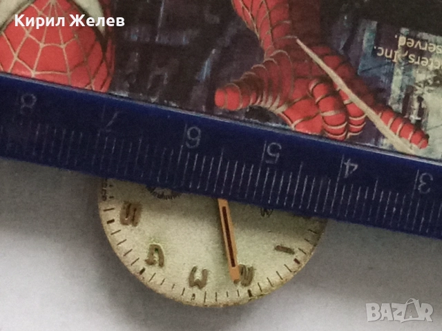 Механизъм с циферблат от стар ръчен часовник 34784, снимка 9 - Мъжки - 52260654