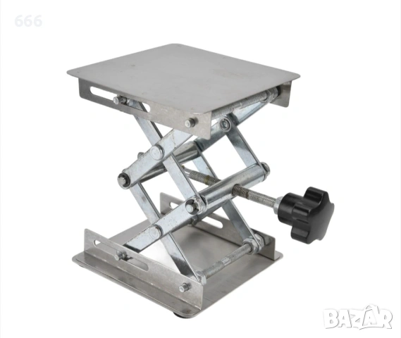 Метална повдигаща стойка  100x100x160 мм, неръждаема стомана, сребриста