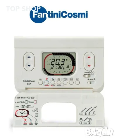 Хронотермостат Fantini Cosmi Intellitherm C57, снимка 3 - Друга електроника - 48764094