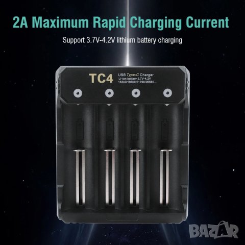 Зарядно за литиево-йонни батерии Boruit YHX-4013, снимка 7 - Друга електроника - 43942002
