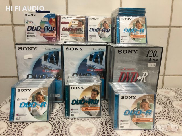 Sony DVD+RW 4.7GB i Sony DVD-RV, снимка 2 - Камери - 43331345