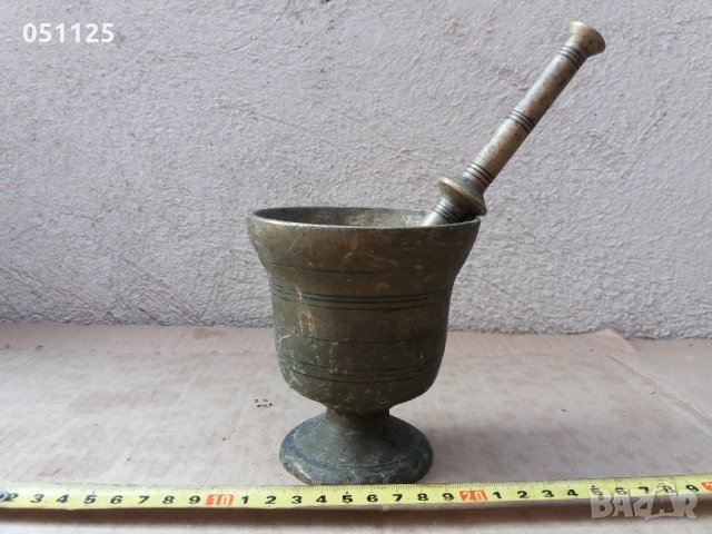 масивно възрожденско бронзово хаванче , снимка 3 - Антикварни и старинни предмети - 34984961