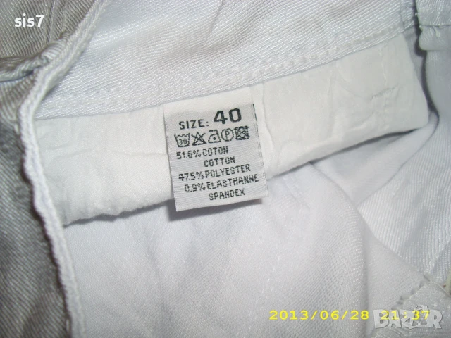 нови бели бермуди от Англия номер UK-12/40, снимка 6 - Къси панталони и бермуди - 51080159