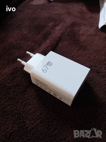 Зарядно бързо зареждане 67w Xiaomi Samsung Huawei , снимка 2 - Оригинални зарядни - 43880593