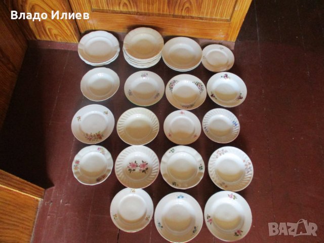 Чинии порцеланови различни видове в добро състояние