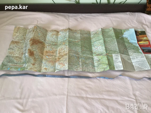 Сгъваема пътна карта на Бг  !от 2012 г Не е ползвана, снимка 6 - Други ценни предмети - 51362747